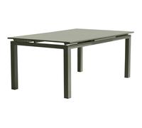 DCB Garden Table de jardin Miami Extensible 180-240 x 100 cm Aluminium Kaki