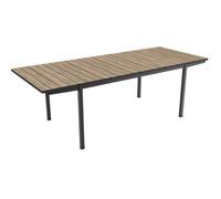 Table de jardin - KETER - Deco Porto Nova - Extensible 160-240 cm - Rectangulaire - Finition bois de frêne/noir