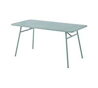 Table de jardin L.160 cm en métal - Vert amande - MIRMANDE de MYLIA