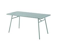 Table de jardin L.160 cm en métal - Vert amande - MIRMANDE de MYLIA