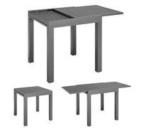 Table de jardin Laki Gris foncé 70 x 70 cm
