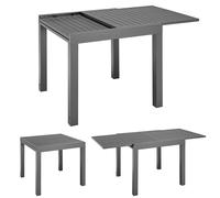 Table de jardin Laki Gris foncé 80 x 80 cm