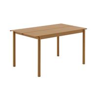 Muuto Table Linear Steel - orange - 140 x 75 cm