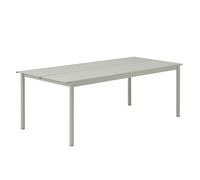 Table de jardin Linear Steel 220x90cm LxWxH 200x90x73.5cm