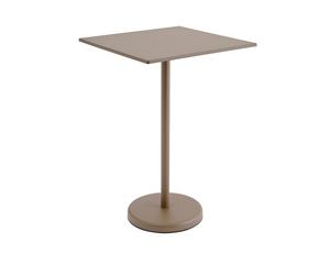 Table de Jardin Linear Steel Café 105x70 cm Taupe