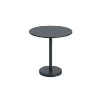 Table de Jardin Linear Steel Café Ø70 Noir