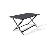 Table de jardin pliante MARIUS (140x80 cm) en aluminium - GRIS ANTHRACITE
