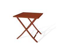 Table De Jardin Pliante En Aluminium Terracotta