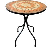 Table de jardin méditerranéenne en mosaïque Table de bistrot Table d'extérieur Ø60cm