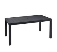 Table de jardin Melody - 160x94x74cm en résine gris anthracite - KETER