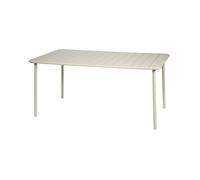 Table de jardin métal 6-8 places. beige. Amelia. 160x90xH72.5cm