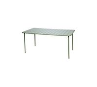 Table de jardin - SWEEEK - Amelia - 6-8 places - Acier - Vert - Rectangulaire