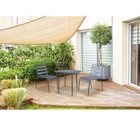 Table De Jardin Métal Gris 70 X 70 X 71 Cm Gris