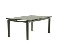 Table de jardin MIAMI 180/240cm 10 places en aluminium kaki