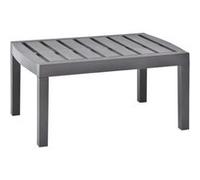 Table de jardin Moka 78x55x38 cm Plastique Gris G