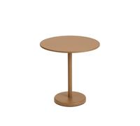 Table de Jardin Muuto Linear Steel Café Ø70 Orange Brûlé