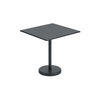Table de Jardin Muuto Linear Steel Café 70x70 cm Noir
