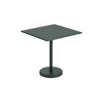 Table de Jardin Muuto Linear Steel Café 70x70 cm Vert Foncé
