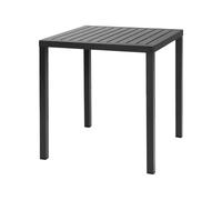 NARDI table carr pour extrieur CUBE 70x70 cm (Anthracite - Plateau en DurelTOP / Pieds en aluminium verni)