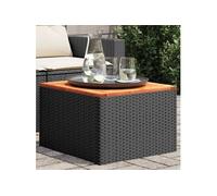 vidaXL Canapé de Jardin avec Coussins 2 Places, Siège avec Dossier et Accoudoir, Meuble de Patio Terrasse Extérieur, Noir 365975