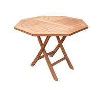 Table de jardin octogonale 100 x 100 cm en teck massif - ANCOLIE Meubletmoi