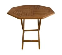 Axi Sana Table De Jardin En Bois De Teck, Octogonale, Pliable | Pour Le Jardin | Ensemble De Salle À Manger Pour 4 Personnes | 100 X 100 X 75 Cm