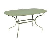 Table de jardin ovale 6 personnes FERMOB Opéra + 160 x 90 cm - Cactus