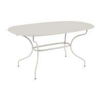 Table de jardin ovale 6 personnes FERMOB Opéra + 160 x 90 cm - Gris Argile
