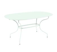 Table de jardin ovale 6 personnes FERMOB Opéra + 160 x 90 cm - Menthe Glaciale