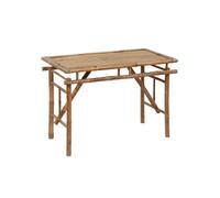 Table de jardin pliable 115x50x75 cm Bambou