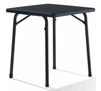 Table De Jardin Pliable 70x70cm H:72cm Gris Anthracite Terrasse Extérieure Neuf