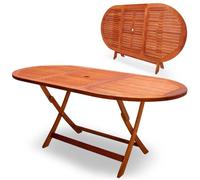 Deuba Table de Jardin Pliable 'Alabama' en Bois d'Acacia pré-huilé certifié FSC - Table Pliante terrasse Balcon