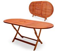 Deuba Table de Jardin Pliable 'Alabama' en Bois d'Acacia pré-huilé certifié FSC - Table Pliante terrasse Balcon