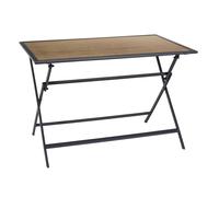 Table de Jardin Pliable "Barcelone" 110cm Gris & Naturel