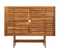 Table de jardin pliable Bois d'acacia massif -120x70x75 cm - KEENSO - Conception pliante Dbaiyi-Ddis