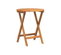 Table de jardin pliable en bois d'acacia - vidaXL - 60x60x72 cm - Naturel - Bois d'acacia massif - Pliable