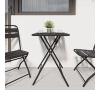 Table De Jardin Pliable Vidaxl - Anthracite - 55x55x73 Cm - Acier