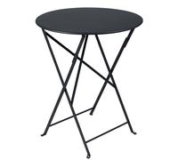 Table de jardin pliante 2 personnes FERMOB Bistro Ø 60 cm - Carbone
