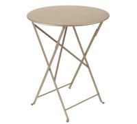 Table de jardin pliante 2 personnes FERMOB Bistro Ø 60 cm - Muscade