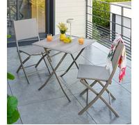 Table de jardin pliante 2 places 71x71cm AZUA café - Hespéride