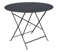 Table de jardin pliante 4 personnes FERMOB Bistro Ø 96 cm - Carbone
