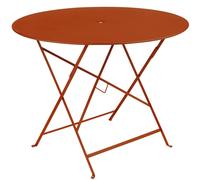 Table de jardin pliante 4 personnes FERMOB Bistro Ø 96 cm - Orange Confite