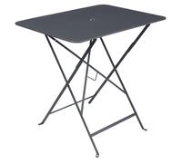 Table de jardin pliante Bistro en métal coloris carbone L.77 x l.57 x H.74 cm