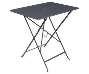 Table de jardin pliante 4 personnes FERMOB Bistro 77 x 57 cm - Carbone