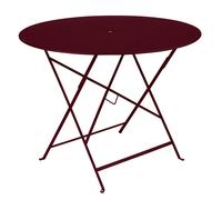Table de jardin pliante 4 personnes FERMOB Bistro Ø 96 cm - Cerise Noire