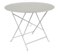 Table de jardin pliante 4 personnes FERMOB Bistro Ø 96 cm - Gris Argile