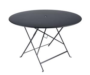 Table de jardin pliante 6 personnes FERMOB Bistro Ø 117 cm - Carbone