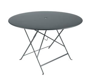 Table de jardin pliante 6 personnes FERMOB Bistro Ø 117 cm - Gris Orage