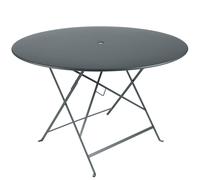 Table de jardin pliante 8 personnes FERMOB Bistro Ø 117 cm - Gris Orage