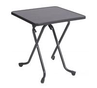 Table de jardin pliante acier époxy - Cola - L.68 x l.68 cm - 2 personnes